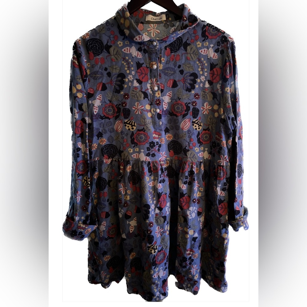 PATTERN BABYDOLL DRESS